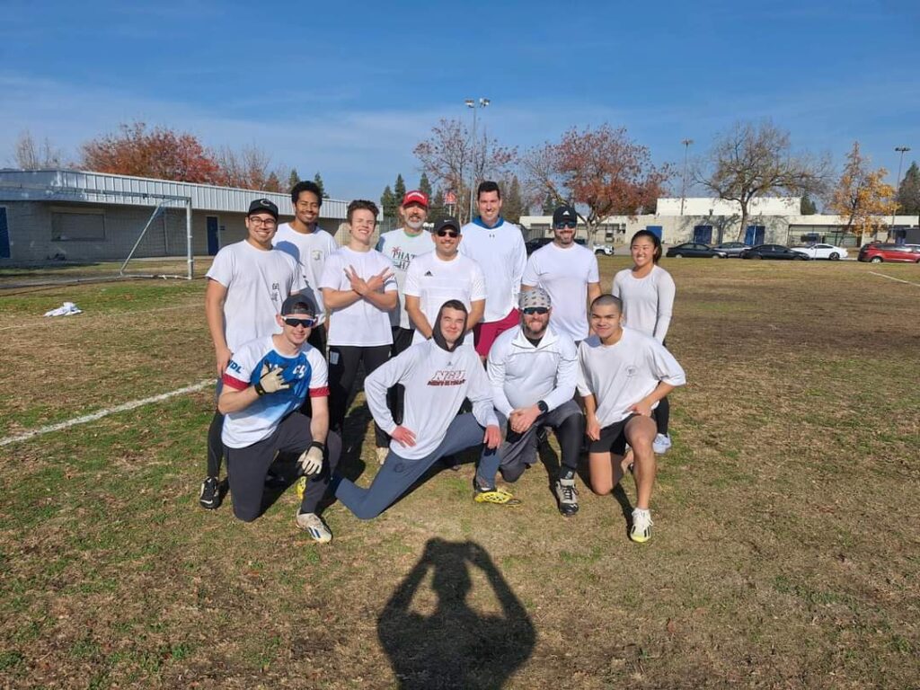 Ultimate Frisbee White Team.